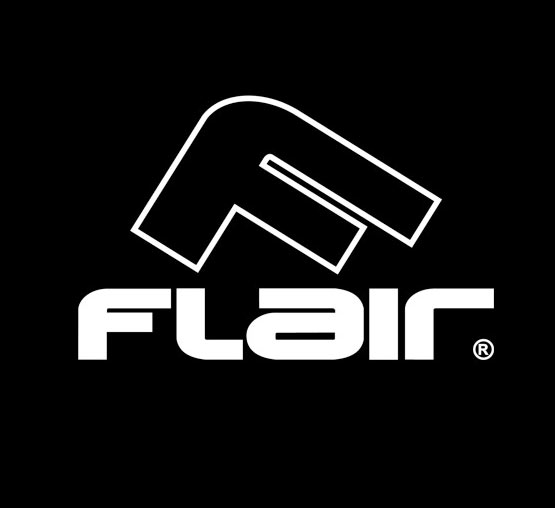 Flair logo negative